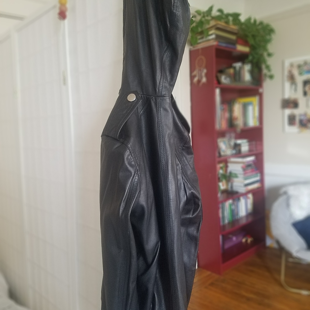 Marc Jacob's supple leather hooded jacket!